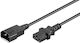 Microconnect IEC C13 / IEC C14 - IEC C13 / IEC C14 Cable 1m Μαύρο PE040610