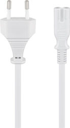 Goobay IEC C7 - IEC C7 Kabel 5m Weiß (93988)