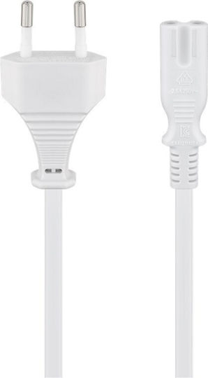 Goobay IEC C7 - IEC C7 Cable 5m Λευκό 93988