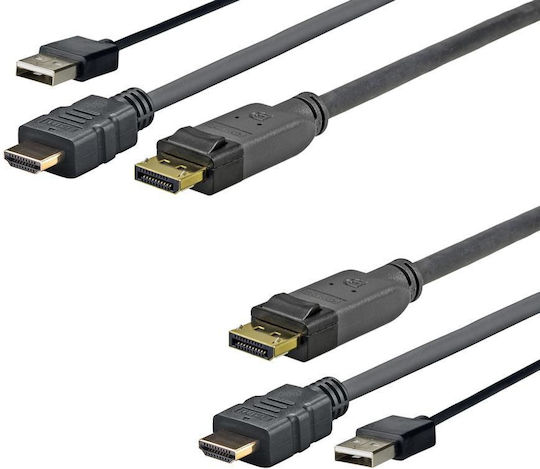 Vivolink Convertor DisplayPort Masculin în DisplayPort Feminin