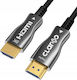 Claroc HDMI 2.1 Ultra High Speed 48Gbps 4K 120Hz HDR VRR Cable HDMI male - HDMI male 20m Μαύρο