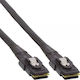 InLine SAS / Mini SAS / SCSI - SAS Cable 100cm Μαύρο (27624A)