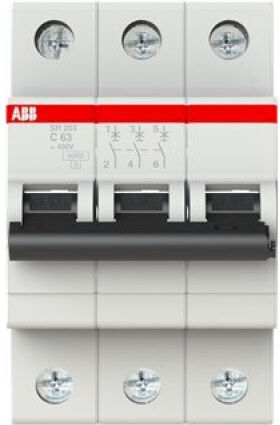 Sourcing Mini-Leistungsschalter Sh203-c63a 3p 6ka