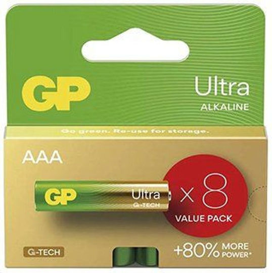 Genius Pack Alkaline Batteries AAA 1.5V 8pcs