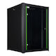 Lanview Επιτοίχια Καμπίνα Rack 16U 60x56x82.3cm Μαύρο