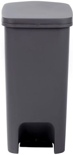 Homeplast Κάδος Απορριμμάτων Πλαστικός Γκρι 52lt