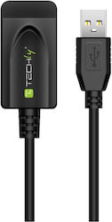 Techly USB 2.0 USB-A-Stecker zu USB-B-Stecker 5m