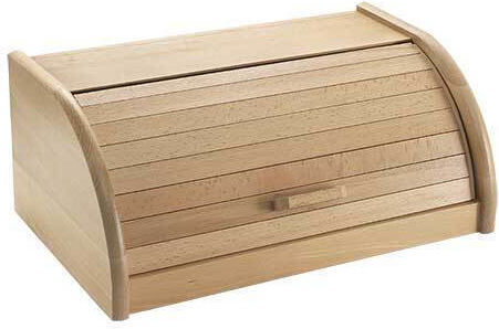 Metaltex Bread Box with Lid Wooden Beige 39x23x16cm