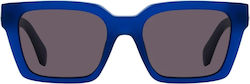 Off White Sunglasses Blue with Acetate Frame & Gray Lens
