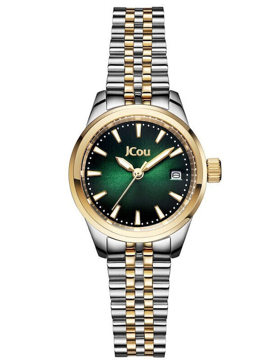 Jcou Women's Watch with Silver Metal Bracelet