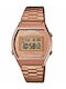 Casio Collection Ψηφιακό Γυναικείο Ρολόι 35mm Μπαταρίας με Ροζ Χρυσό Μεταλλικό Μπρασελέ