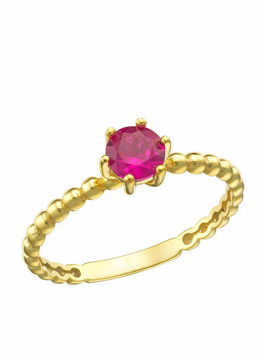Dio Jewellery Lab Damen Ring mit Steinen aus Silber Vergoldet