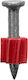 Bht8227 Nägel 100 Stück Baumaterialien 25mm Isolierung Rot Vat6300 Bormann 076254