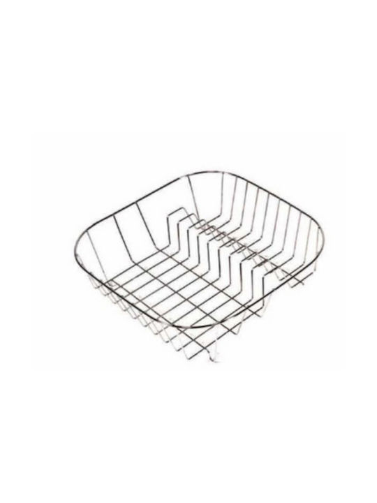 Sidirela No37 Στραγγιστήρι Γούρνας Inox Ασημί 37x31x12cm