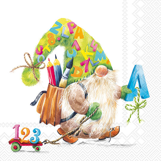 Decoupage Napkin 1 Pc Dwarf at School