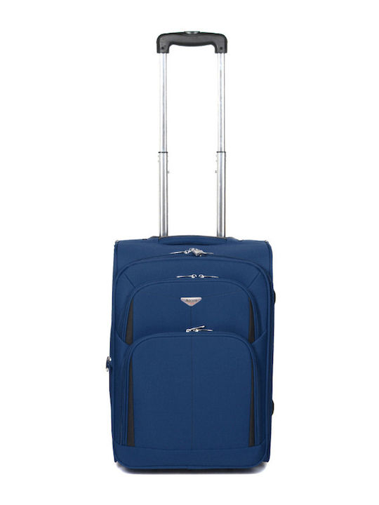 Airtex Paris Βαλίτσα Ταξιδίου Καμπίνας Υφασμάτινη Μπλε με 4 Ρόδες Ύψους 53εκ.