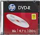 HP Εγγράψιμα DVD-R 16x 4.7GB 10τμχ