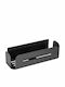 Wenko Wall Mounted Bathroom Shelf Metallic 30x8x10.5cm Black