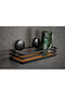 Wenko Wall Mounted Bathroom Shelf Metallic 12.5x26.5x11cm Black