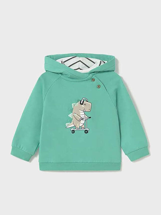 Kinder-Sweatshirt mit Kapuze und Taschen Mint Play