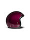 DMD Retro Purple Solid Motorcycle Helmet Jet ECE 22.06 900gr