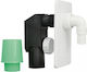 Hydroland Plastic Siphon with Output 60mm White