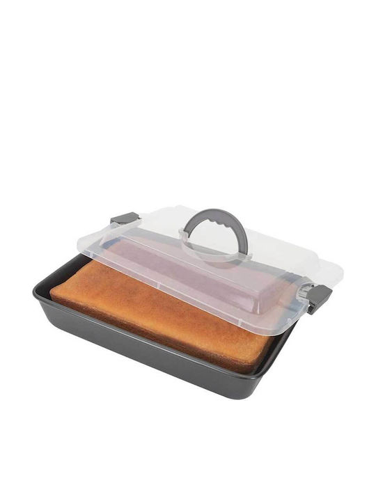 24home.gr Backform Rechteckig mit Deckel Aluminium