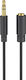 Triton Καλώδιο Ήχου 3.5mm male - 3.5mm female Μαύρο 3m