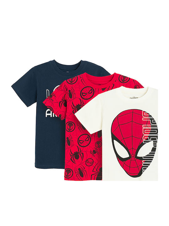 Σετ Παιδικά T-shirts Κόκκινα Spiderman