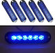 Bucată Mk-093 Lămpi Indicator 6LED pentru Camion Auto Bec Lumină Albastră