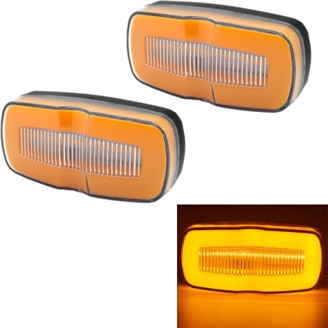 2 Stück Mk-190 Lkw LED-Seitenmarkierungsleuchte Gelbes Licht