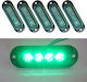 5 Stück Mk-087 Auto LKW 4LED Anzeigelichter Seitenmarkierungsleuchte Grünlicht