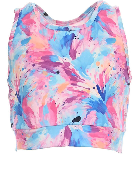 Joyce Kinder-Crop-Top Ärmellos Fuchsienblau All...