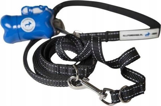 All For Dogs Hundeleine/Führleine Riemen in Schwarz Farbe bis zu 15kg