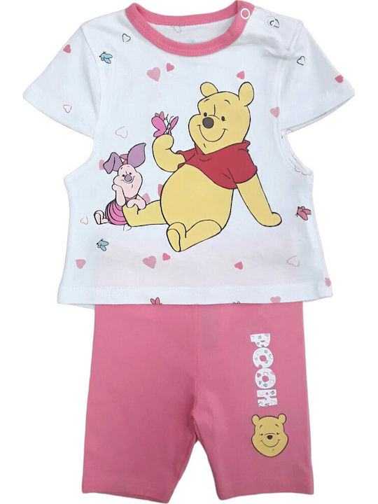 Disney Παιδικό Σετ με Σορτς Καλοκαιρινό 2τμχ Pink