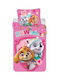 Paw Patrol Set Kinderbettbezug Einzel mit Kissenbezug 100x135cm