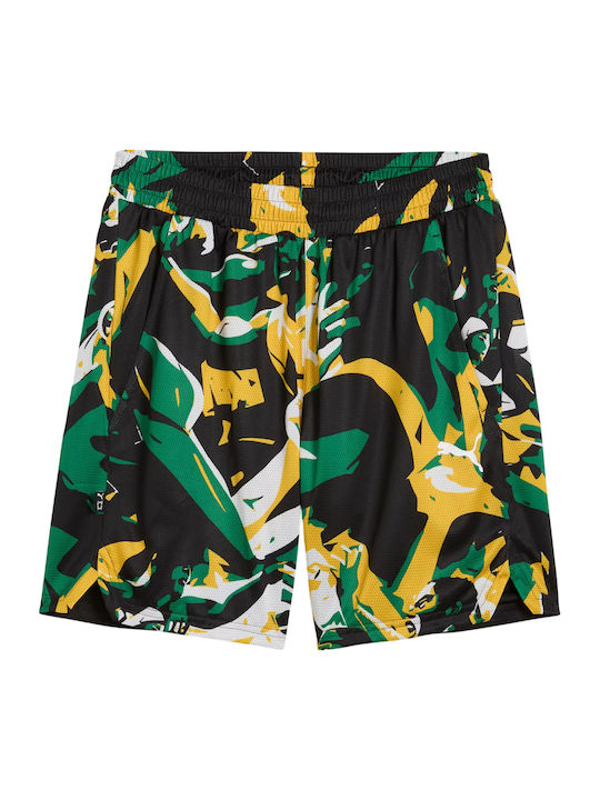 PUMA Sportliche Herrenshorts Black - Green