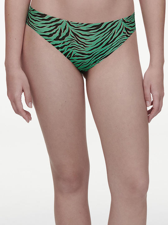 Chantelle Γυναικείο Slip χωρίς Ραφές Green/Black
