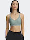 Crossback Low Bra Women's Bra without Padding Green