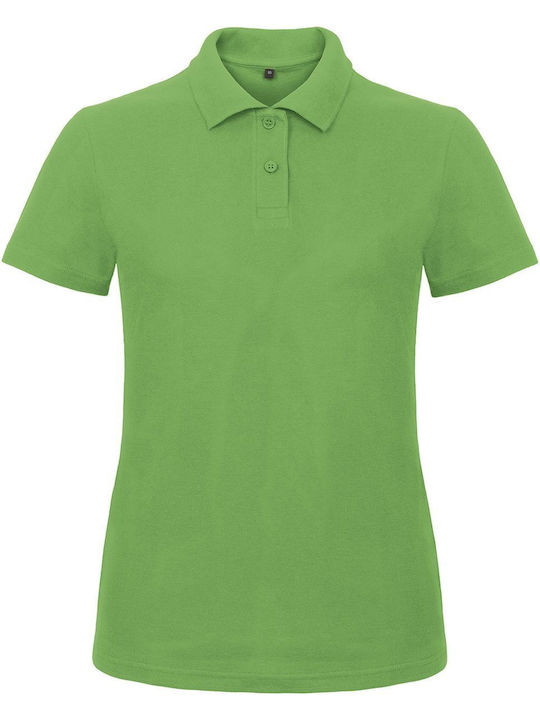 B&C Id.001 Damen Werbe-Polo-Shirt Real Green