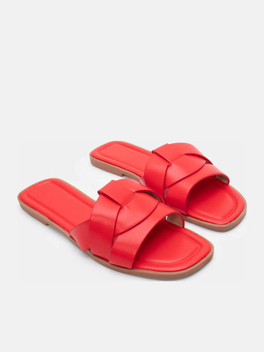 Luigi Women's Flat Sandals in Red Color