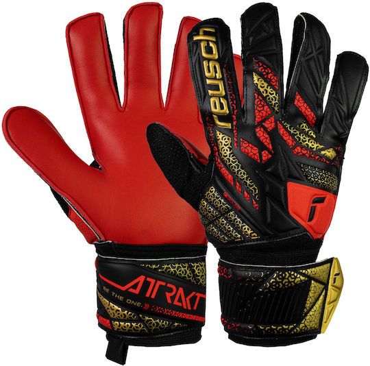 Reusch Attrakt Solid Adults Goalkeeper Gloves Black