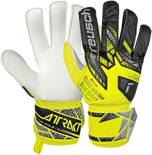 Reusch Attrakt Solid Γάντια Τερματοφύλακα Ενηλίκων Κίτρινα