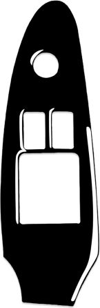 Autocolant decorativ pentru ușa laterală Nissan 370z Z34 2009 pentru mașină cu volan pe dreapta, negru