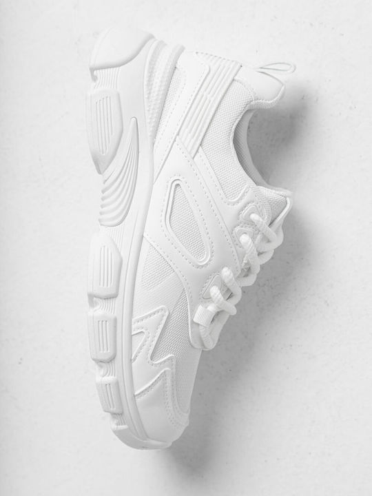 Luigi Chunky Sneakers White