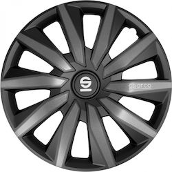 Sparco Τάσια 14" Μαύρο 4τμχ