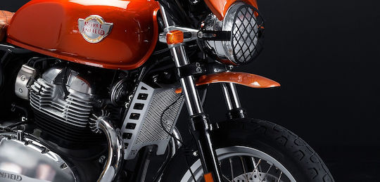 Προστατευτικό Ψυγείου Royal Enfield Interceptor 650 Continental Gt 650 Ασημί