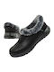 Closed Leather Women's Slippers Black