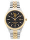 U.S. Polo Assn. Herrenuhr Batterie mit Silber Metallarmband