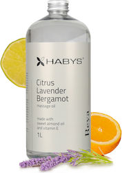 Habys Citrus Lavender Bergamot Βιολογικό Λάδι για Μασάζ 1000ml Habys Citrus Lavender Bergamot Βιολογικό Λάδι για Μασάζ 1000ml